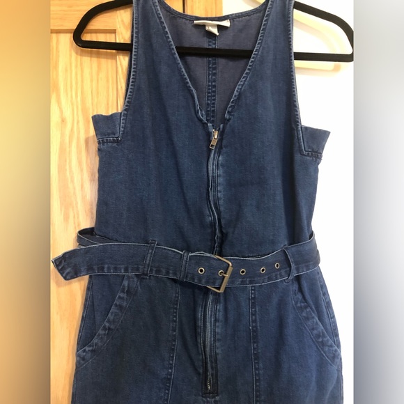 RACHEL COMEY Women's Blue Denim Overall Jumpsuit size 2 - Picture 6 of 9